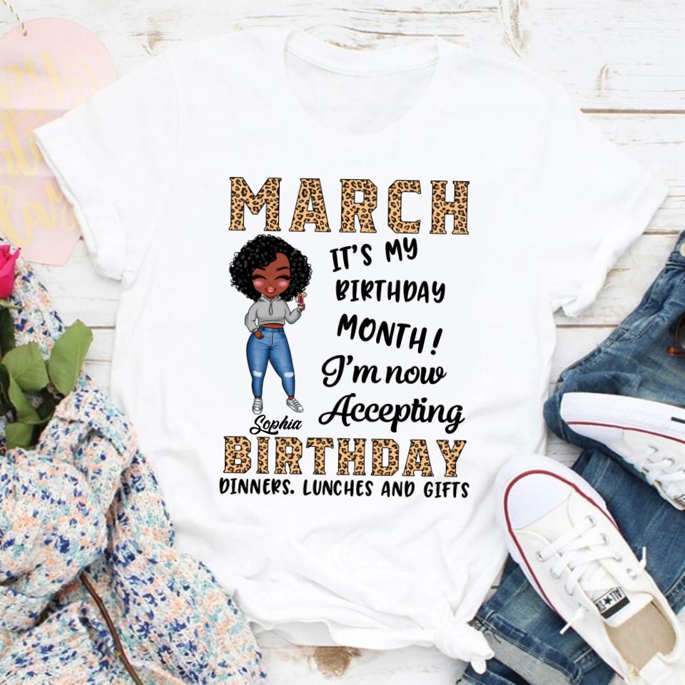 March Birthday Shirt, Custom Birthday Shirt, Queens Born In March, March Birthday Gifts, March shirts for Woman