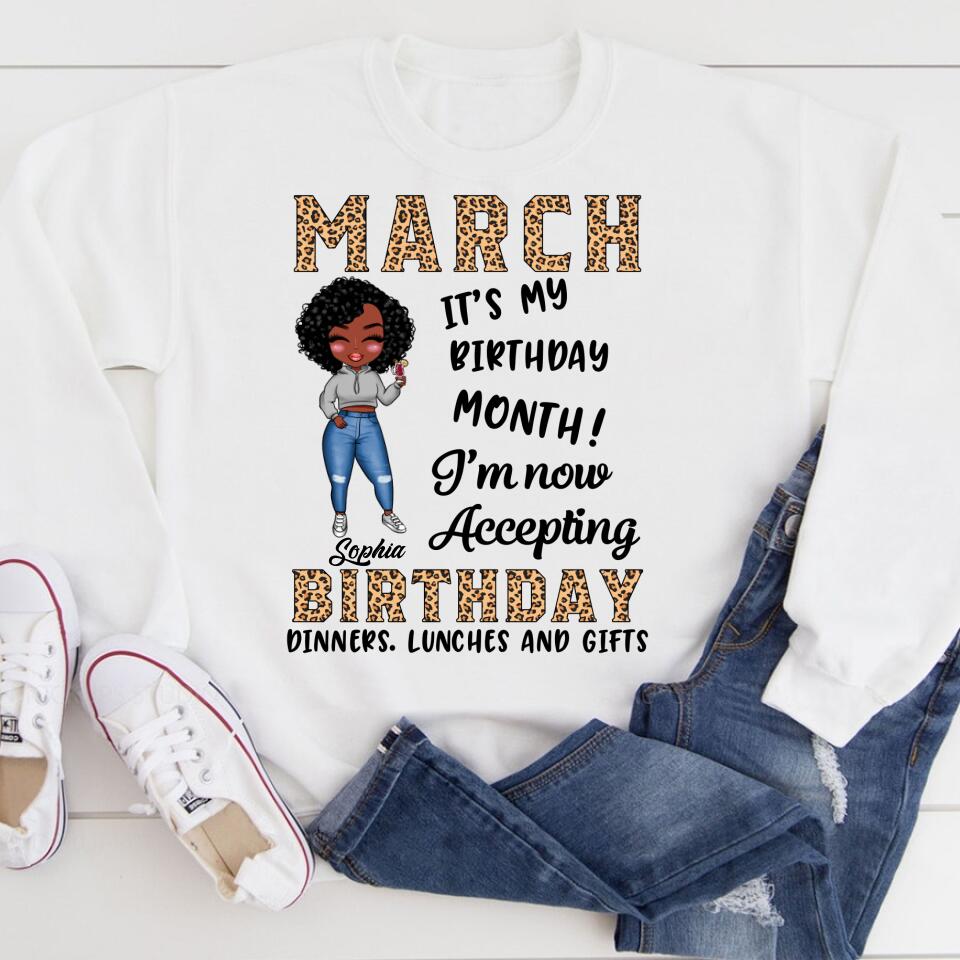 March Birthday Shirt, Custom Birthday Shirt, Queens Born In March, March Birthday Gifts, March shirts for Woman