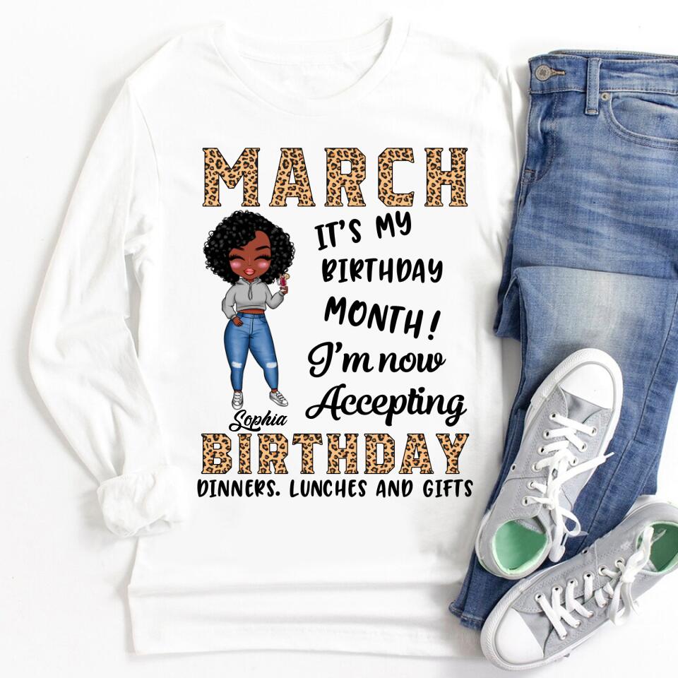 March Birthday Shirt, Custom Birthday Shirt, Queens Born In March, March Birthday Gifts, March shirts for Woman