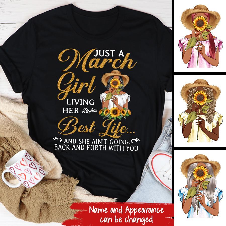 March Birthday Shirt, Custom Birthday Shirt, Queens Born In March, March Birthday Gifts, March shirts for Woman