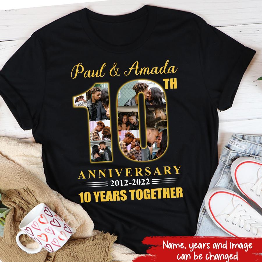 Wedding Anniversary Shirt - Personalised With Names And Date