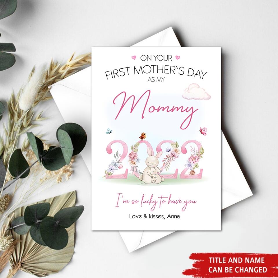 Custom Mothers Day Card - Mother&#39;s Day Gift Cards - Mothers Day Greetings - Happy Mothers Day Card - Mom&#39;s Card - First Mothers Day Card- Cute Mother&#39;s Day Cards - Mother Day Gift