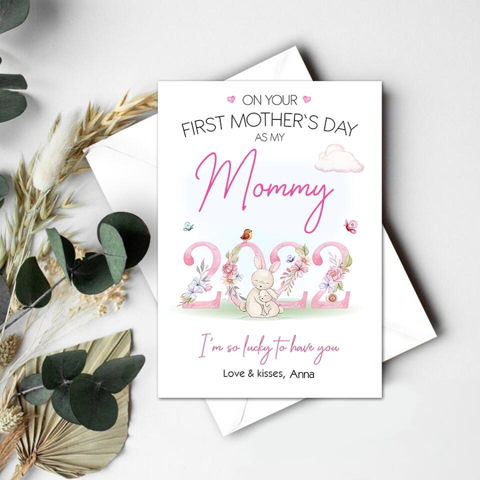Custom Mothers Day Card - Mother&#39;s Day Gift Cards - Mothers Day Greetings - Happy Mothers Day Card - Mom&#39;s Card - First Mothers Day Card- Cute Mother&#39;s Day Cards - Mother Day Gift