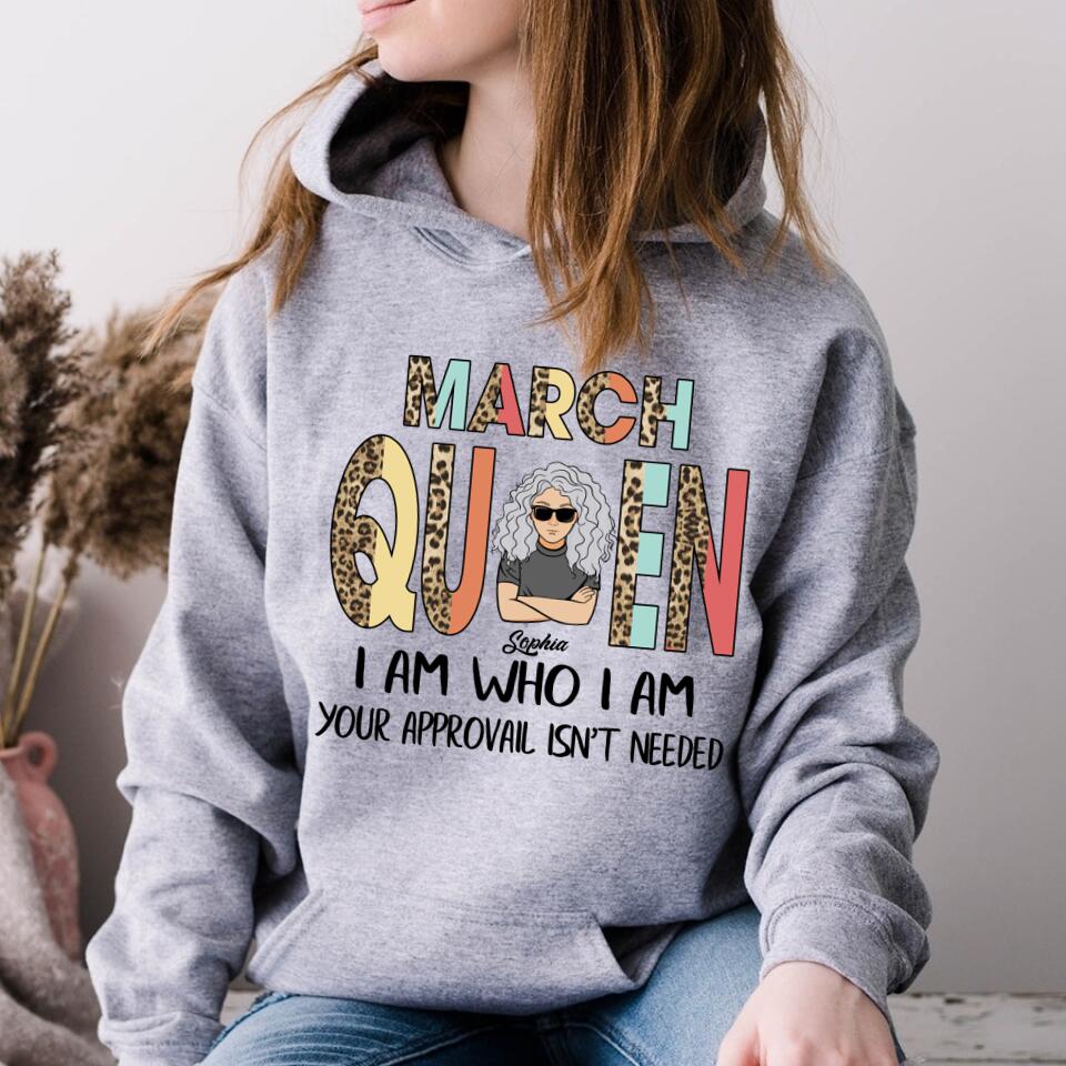 March Birthday Shirt, Custom Birthday Shirt, Queens Born In March, March Birthday Gifts, March shirts for Woman