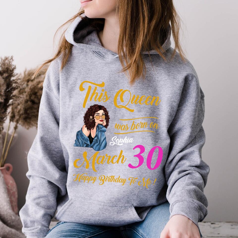 March Birthday Shirt, Custom Birthday Shirt, Queens Born In March, March Birthday Gifts, March shirts for Woman