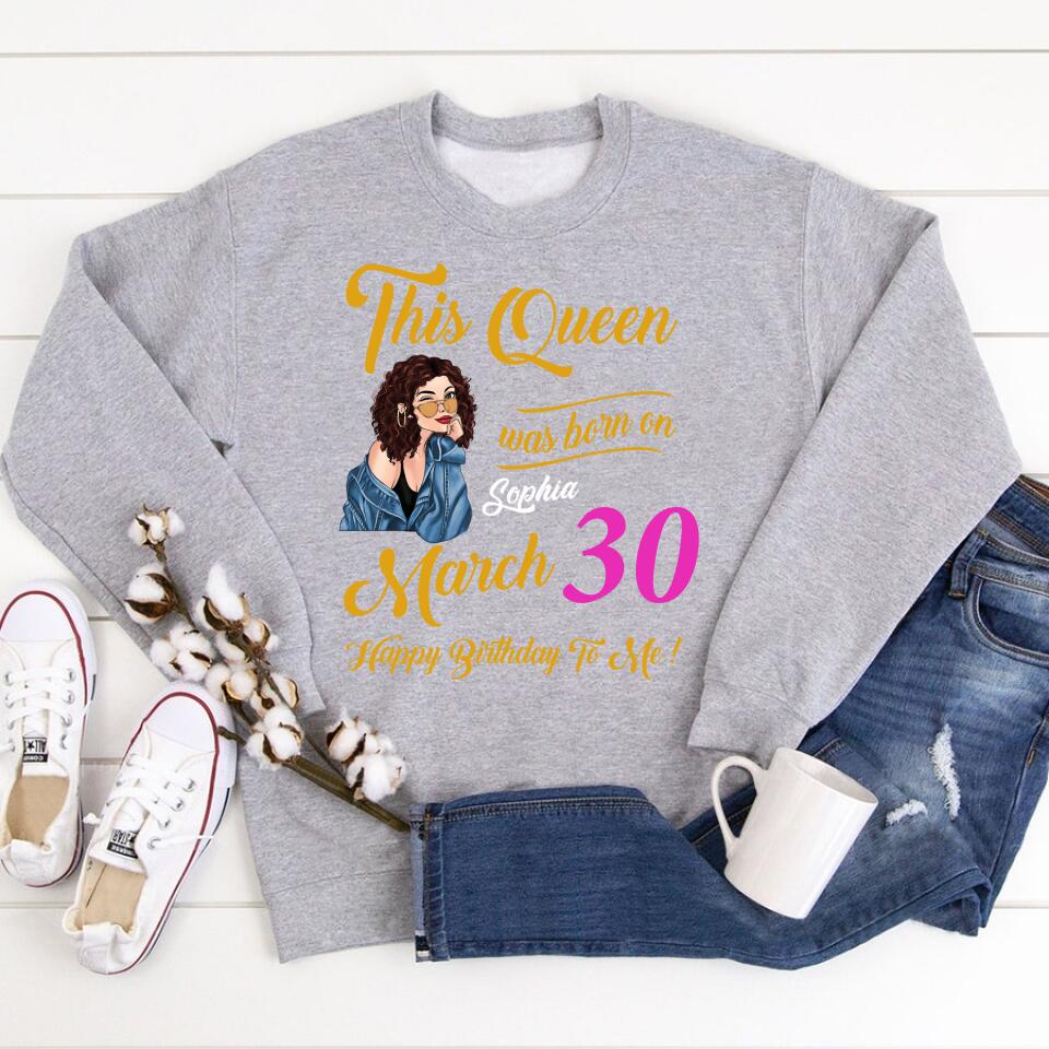 March Birthday Shirt, Custom Birthday Shirt, Queens Born In March, March Birthday Gifts, March shirts for Woman