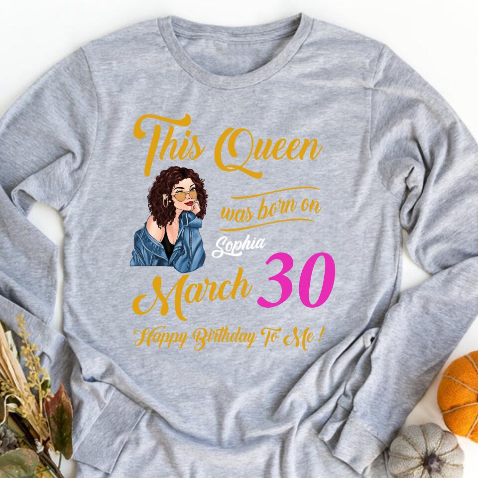March Birthday Shirt, Custom Birthday Shirt, Queens Born In March, March Birthday Gifts, March shirts for Woman