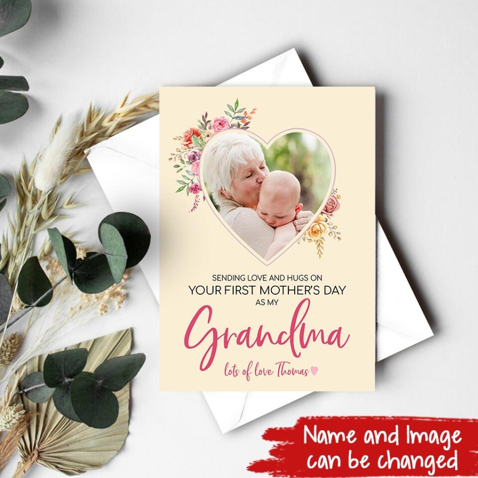 Custom Mothers Day Card - Mother's Day Gift Cards - Mothers Day Greetings - Grandma Cards - Mom's Card - First Mothers Day Card- New Grandparents card - Mother Day Gift