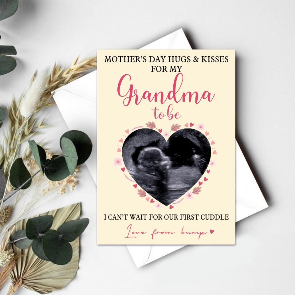 Custom Mothers Day Card - Mother&#39;s Day Gift Cards - Mothers Day Greetings - Grandma Cards - Nana Mom&#39;s Card - First Mothers Day Card- New Grandparents card - Mother Day Gift