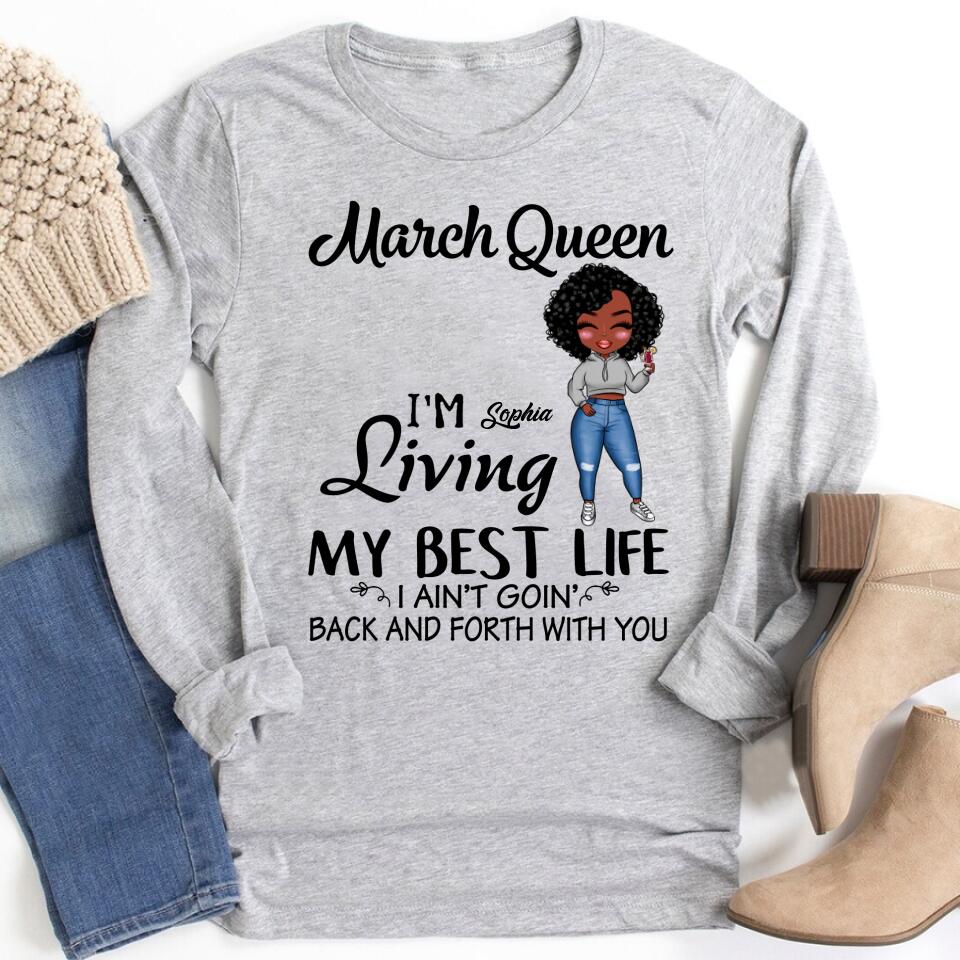 March Birthday Shirt, Custom Birthday Shirt, Queens Born In March, March Birthday Gifts, March shirts for Woman