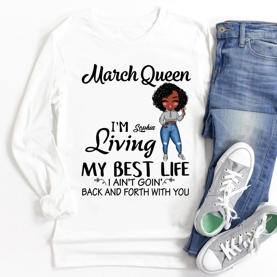 March Birthday Shirt, Custom Birthday Shirt, Queens Born In March, March Birthday Gifts, March shirts for Woman
