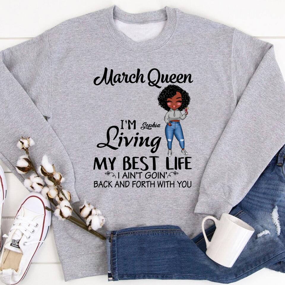 March Birthday Shirt, Custom Birthday Shirt, Queens Born In March, March Birthday Gifts, March shirts for Woman