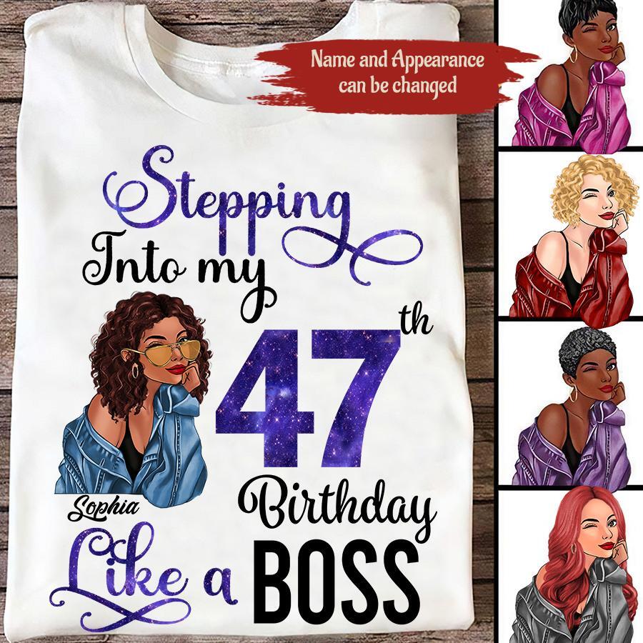 47th Birthday Shirts, Custom Birthday Shirts, Turning 47 Shirt, Gifts For Women Turning 47, 47 And Fabulous Shirt, 1975 Shirt, 47th Birthday Shirts For Her, It's My 47 Birthday-HCT