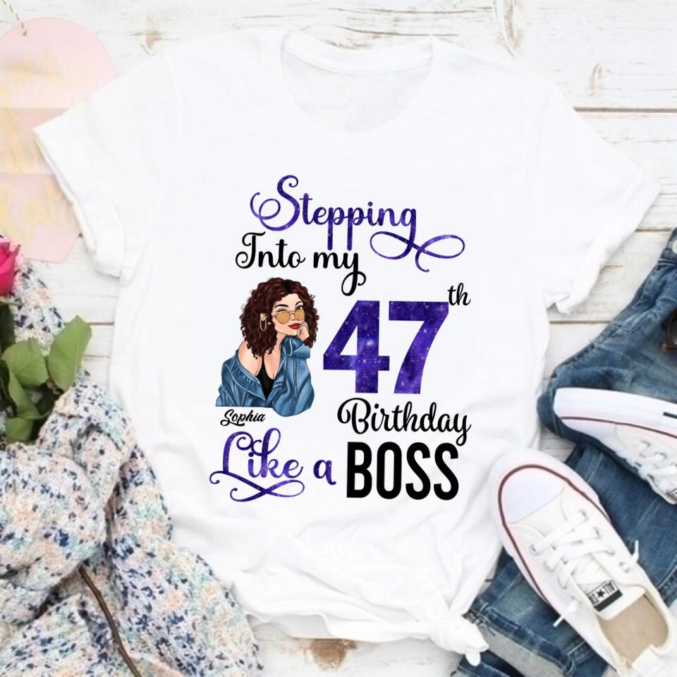 47th Birthday Shirts, Custom Birthday Shirts, Turning 47 Shirt, Gifts For Women Turning 47, 47 And Fabulous Shirt, 1975 Shirt, 47th Birthday Shirts For Her, It&#39;s My 47 Birthday-HCT