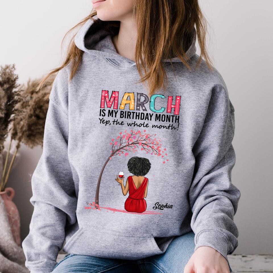 March Birthday Shirt, Custom Birthday Shirt, Queens Born In March, March Birthday Gifts, March shirts for Woman