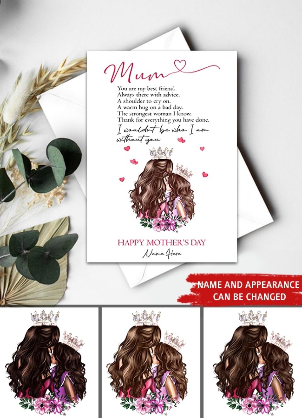 Custom Mothers Day Card - Mother&#39;s Day Gift Cards - Mothers Day Greetings - Happy Mothers Day Card - Mom&#39;s Card - First Mothers Day Card- Mother Day Gift