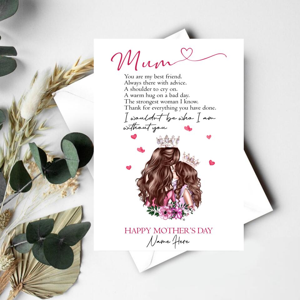Custom Mothers Day Card - Mother&#39;s Day Gift Cards - Mothers Day Greetings - Happy Mothers Day Card - Mom&#39;s Card - First Mothers Day Card- Mother Day Gift