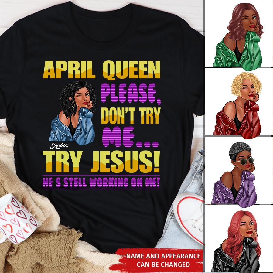 April Birthday Shirt, Custom Birthday Shirt, Queens Born In April, April Birthday Gifts, April shirts for Woman