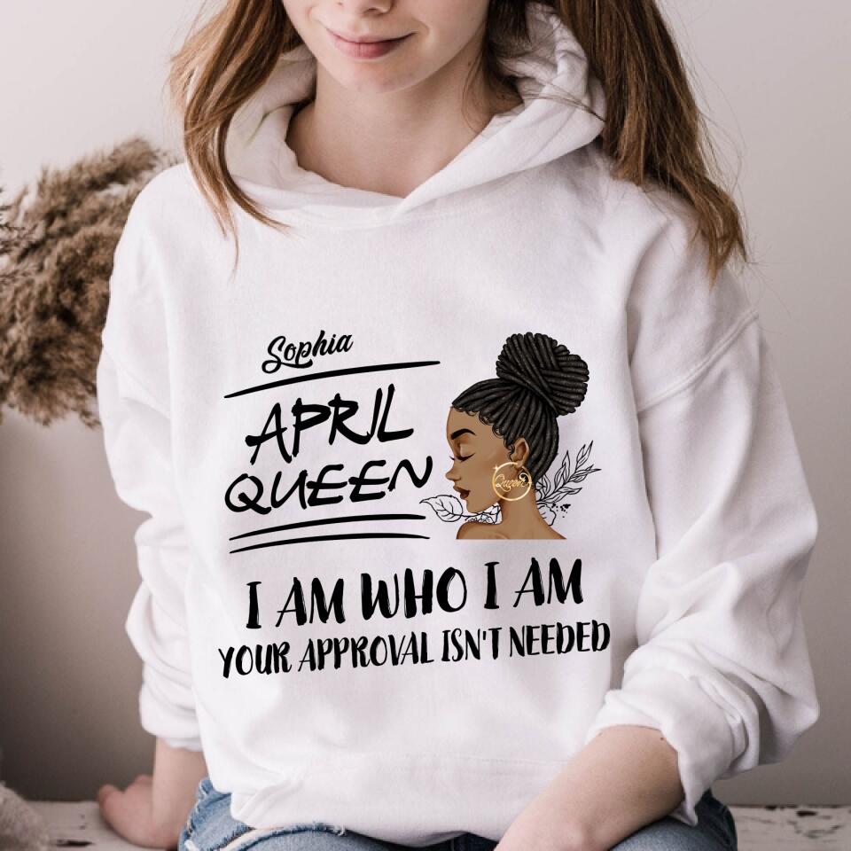 April Birthday Shirt, Custom Birthday Shirt, Queens Born In April, April Birthday Shirts For Woman, April Birthday Gifts