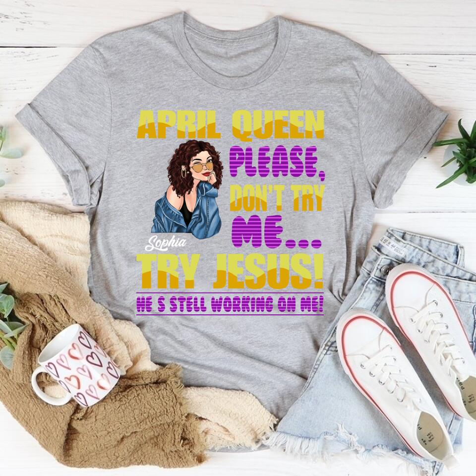 April Birthday Shirt, Custom Birthday Shirt, Queens Born In April, April Birthday Gifts, April shirts for Woman