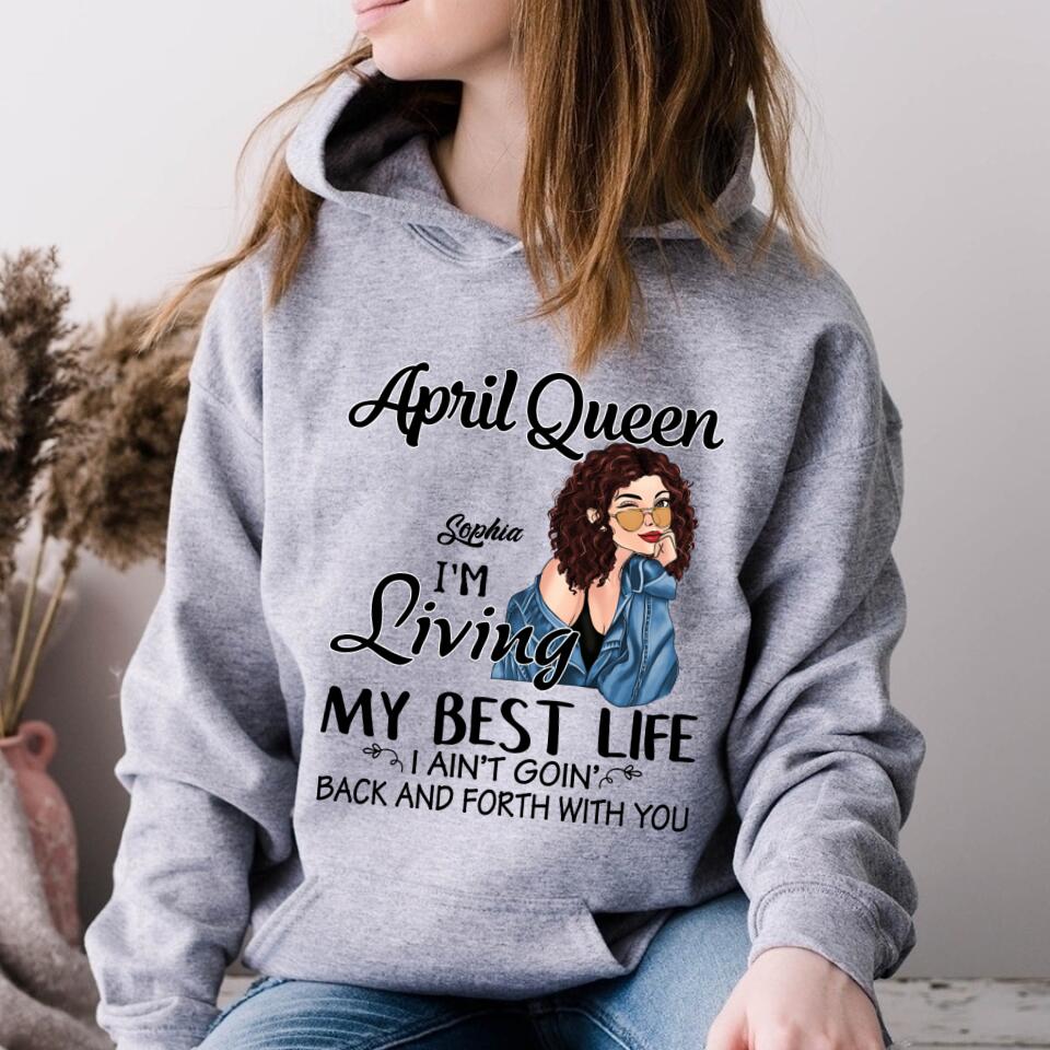 April Birthday Shirt, Custom Birthday Shirt, Queens Born In April, April Birthday Gifts, April shirts for Woman