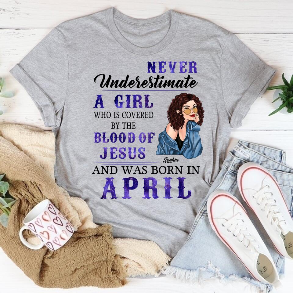April Birthday Shirt, Custom Birthday Shirt, Queens Born In April, April Birthday Gifts, April shirts for Woman