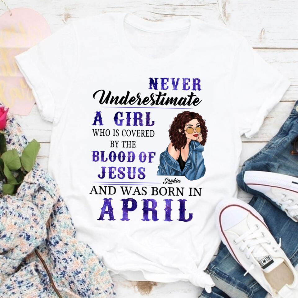 April Birthday Shirt, Custom Birthday Shirt, Queens Born In April, April Birthday Gifts, April shirts for Woman
