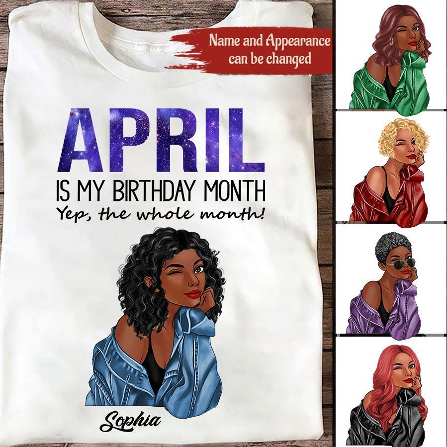 April Birthday Shirt, Custom Birthday Shirt, Queens Born In April, April Birthday Gifts, April shirts for Woman