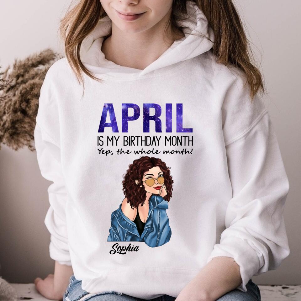 April Birthday Shirt, Custom Birthday Shirt, Queens Born In April, April Birthday Gifts, April shirts for Woman