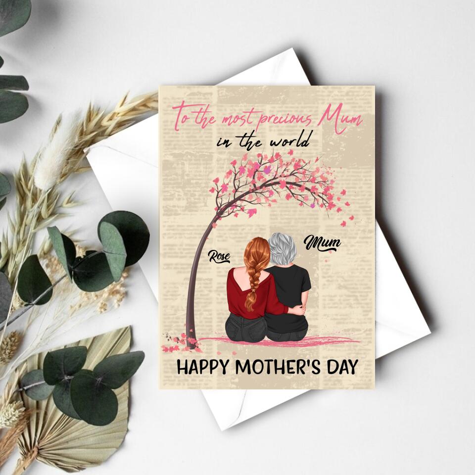 Custom Mothers Day Card - Mother&#39;s Day Gift Cards - Mothers Day Greetings - Happy Mothers Day Card - Mom&#39;s Card - Mother&#39;s Day Gift From Daughter - Mother Day Gift