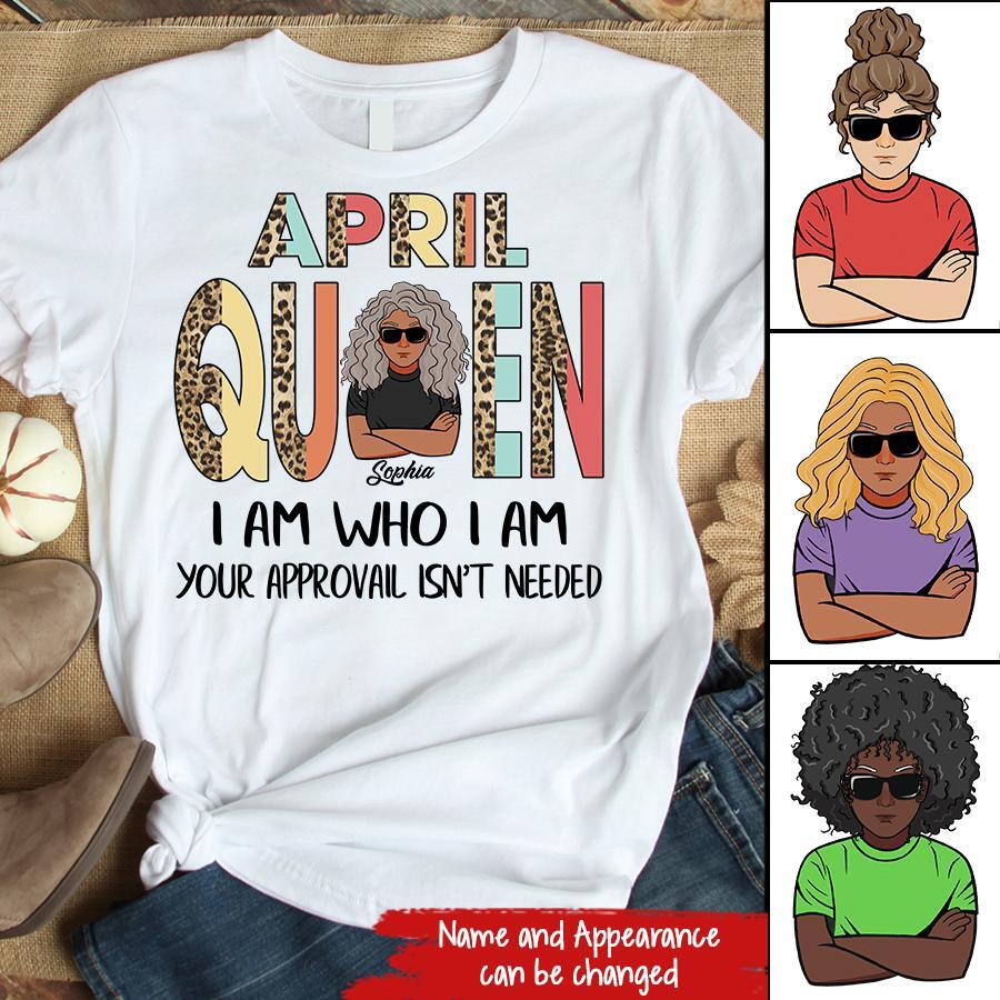 April Birthday Shirt, Custom Birthday Shirt, Queens Born In April, April Birthday Gifts, April shirts for Woman