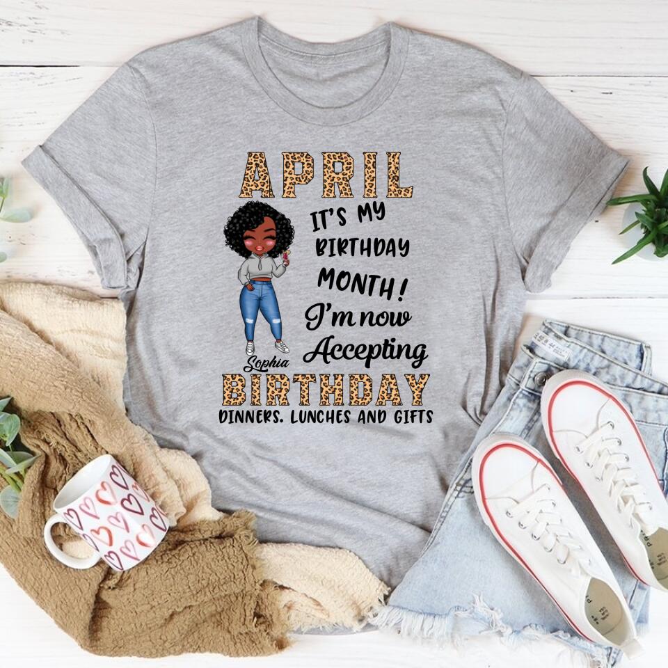 April Birthday Shirt, Custom Birthday Shirt, Queens Born In April, April Birthday Gifts, April shirts for Woman