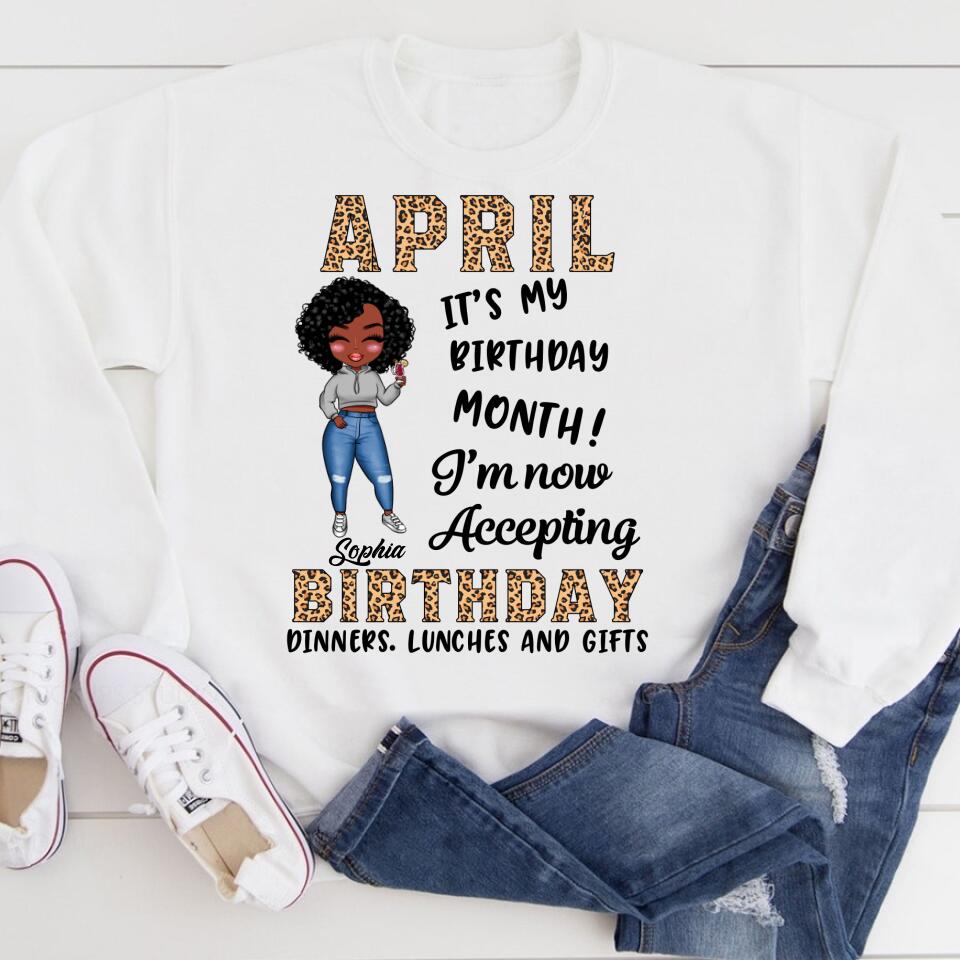 April Birthday Shirt, Custom Birthday Shirt, Queens Born In April, April Birthday Gifts, April shirts for Woman
