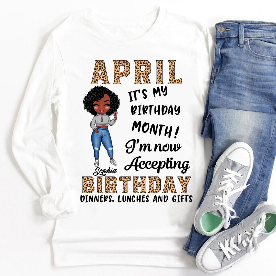 April Birthday Shirt, Custom Birthday Shirt, Queens Born In April, April Birthday Gifts, April shirts for Woman