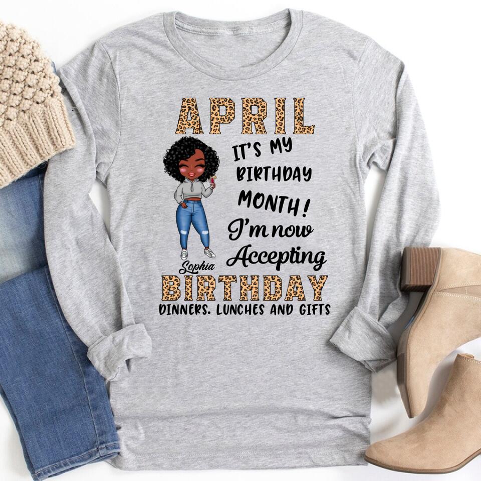 April Birthday Shirt, Custom Birthday Shirt, Queens Born In April, April Birthday Gifts, April shirts for Woman