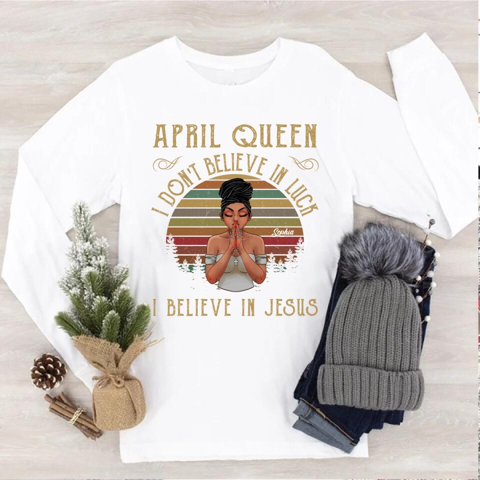 April Birthday Shirt, Custom Birthday Shirt, Queens Born In April, April Birthday Gifts, April shirts for Woman