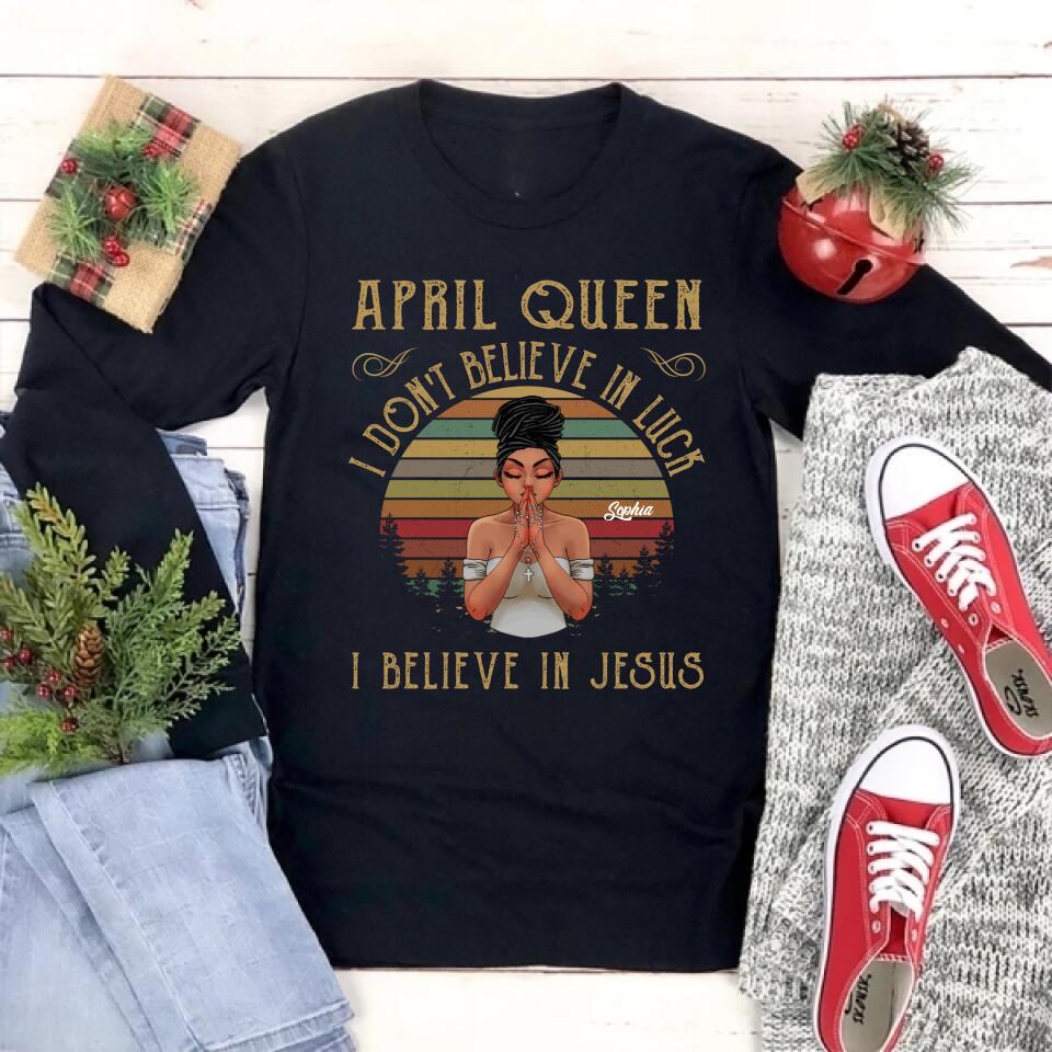 April Birthday Shirt, Custom Birthday Shirt, Queens Born In April, April Birthday Gifts, April shirts for Woman