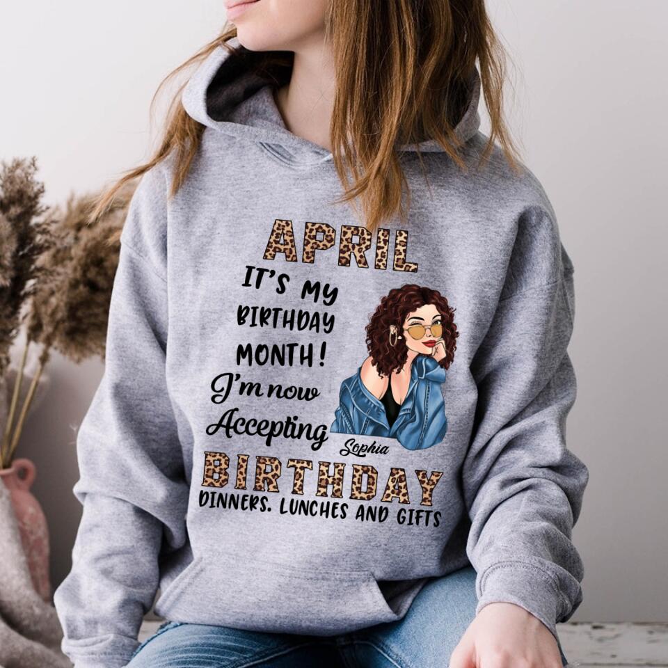April Birthday Shirt, Custom Birthday Shirt, Queens Born In April, April Birthday Gifts, April shirts for Woman
