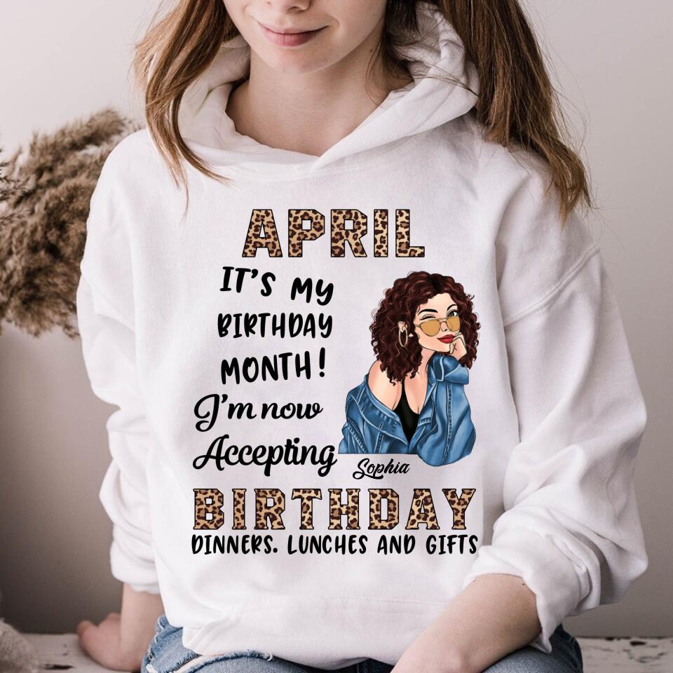 April Birthday Shirt, Custom Birthday Shirt, Queens Born In April, April Birthday Gifts, April shirts for Woman