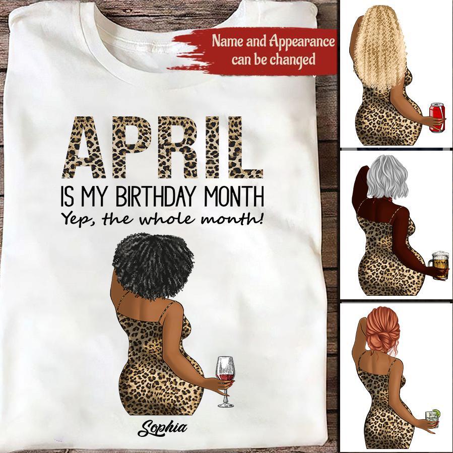 April Birthday Shirt, Custom Birthday Shirt, Queens Born In April, April Birthday Gifts, April shirts for Woman