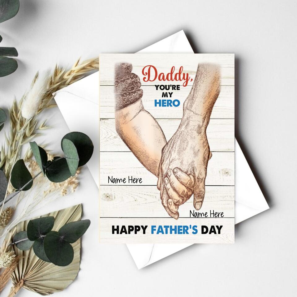 Personalised Fathers Day Card - Father&#39;s Day Gift Cards - Fathers Day Greetings - Dad Cards - Happy Fathers Day Card - First Fathers Day Card - Father Day Gift
