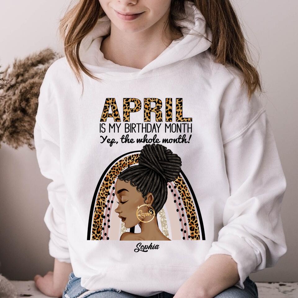 April Birthday Shirt, Custom Birthday Shirt, Queens Born In April, April Birthday Gifts, April shirts for Woman