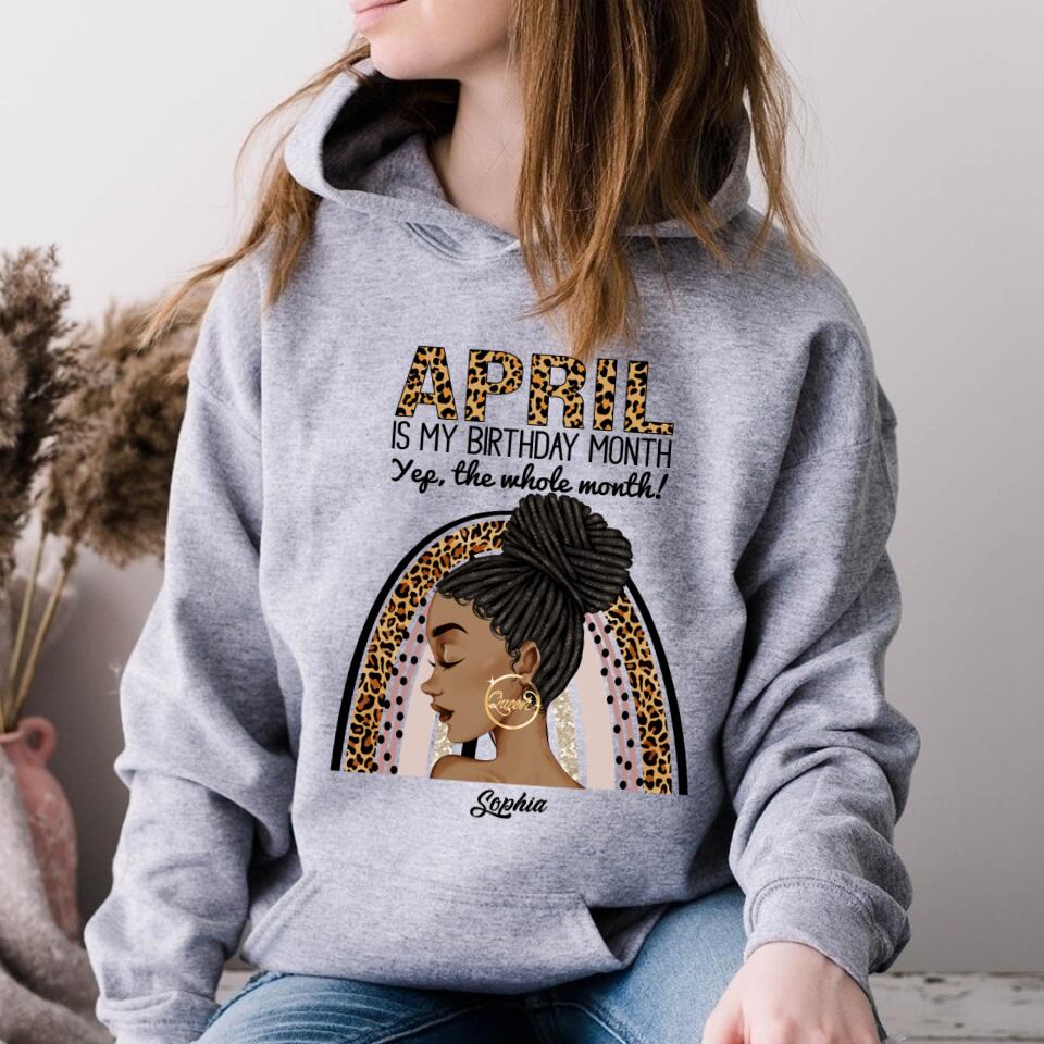 April Birthday Shirt, Custom Birthday Shirt, Queens Born In April, April Birthday Gifts, April shirts for Woman