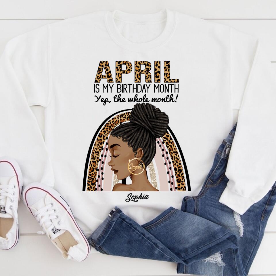 April Birthday Shirt, Custom Birthday Shirt, Queens Born In April, April Birthday Gifts, April shirts for Woman