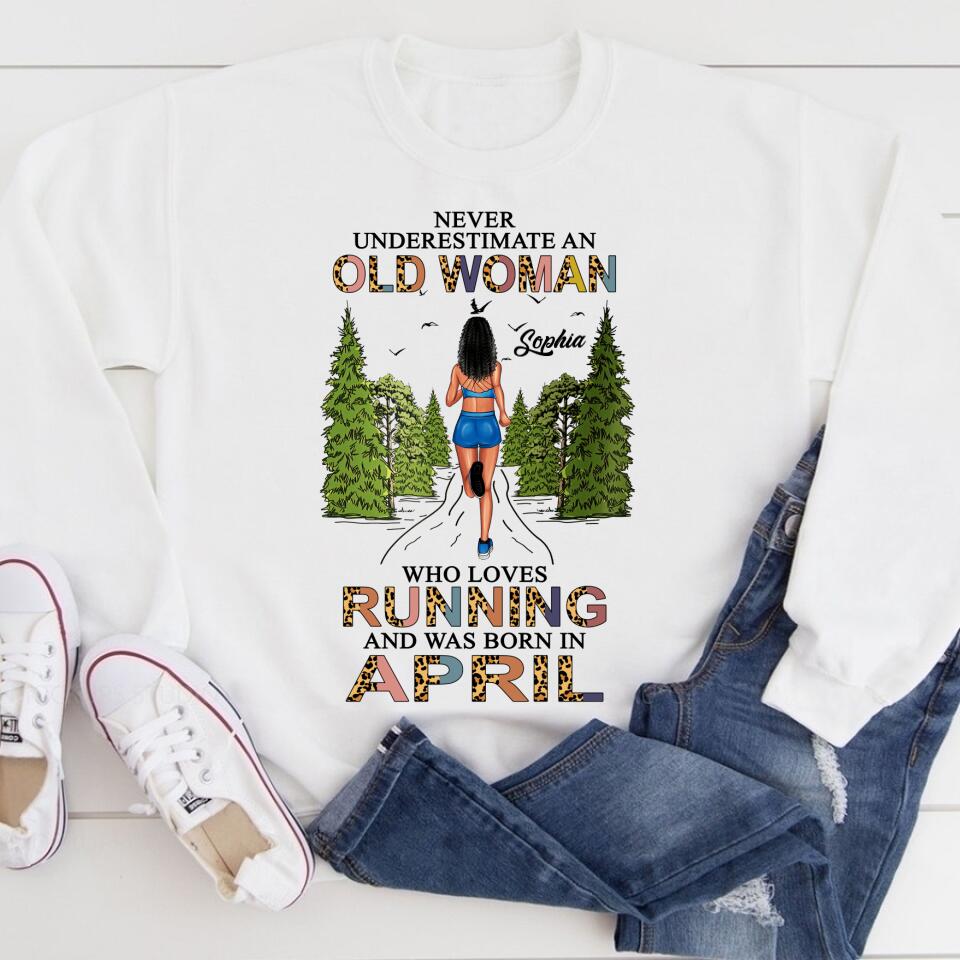 April Birthday Shirt, Custom Birthday Shirt, Queens Born In April, April Birthday Gifts, April shirts for Woman, Custom running shirts, Birthday running shirt