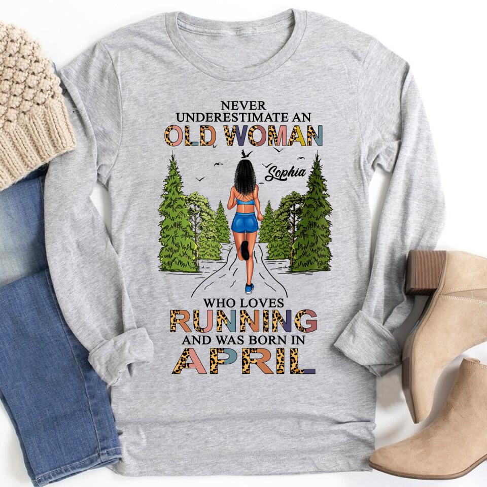April Birthday Shirt, Custom Birthday Shirt, Queens Born In April, April Birthday Gifts, April shirts for Woman, Custom running shirts, Birthday running shirt