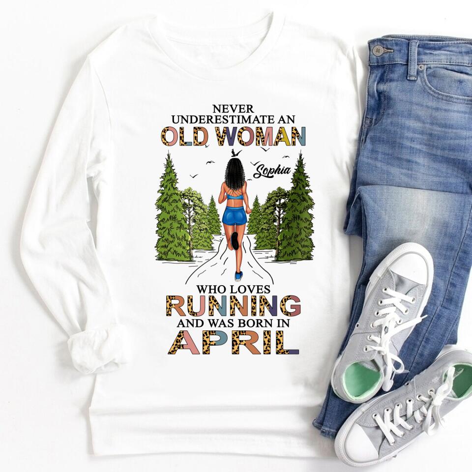 April Birthday Shirt, Custom Birthday Shirt, Queens Born In April, April Birthday Gifts, April shirts for Woman, Custom running shirts, Birthday running shirt