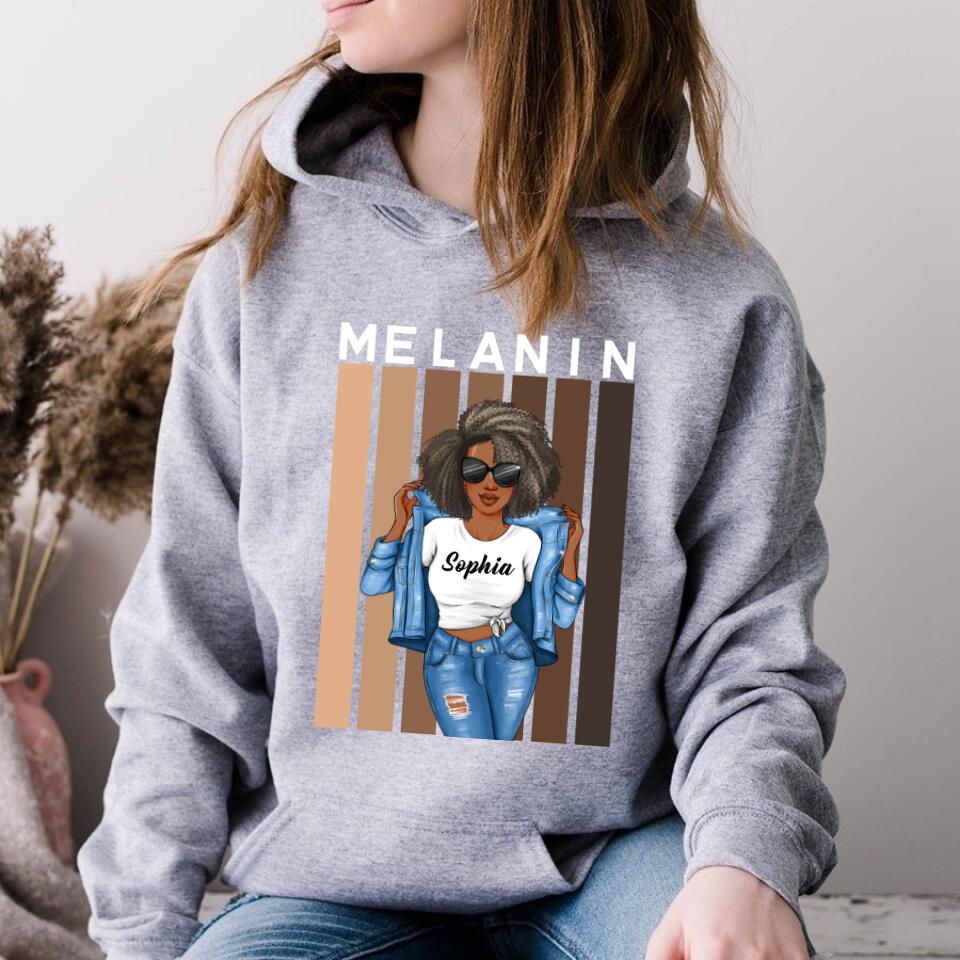 Melanin Shades Black Pride Short-Sleeve Unisex T-Shirt