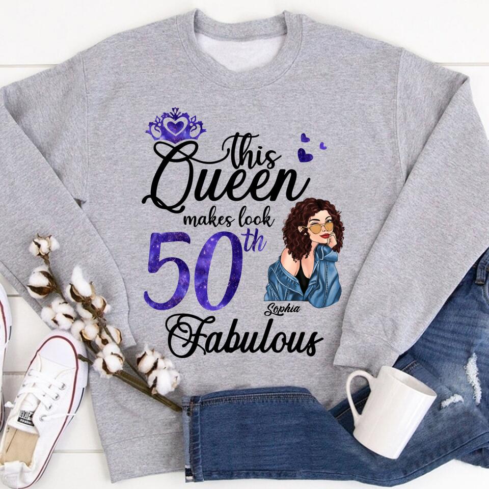 50th Birthday Shirts, Custom Birthday Shirts, Turning 50 Shirt for Women, Turning 50 and Fabulous Shirt, 1973 Shirt, Best Gifts for Women Turning 50.