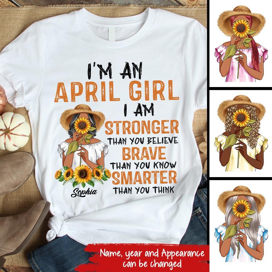 April Birthday Shirt, Custom Birthday Shirt, Queens Born In April, April Birthday Shirts For Woman, April Birthday Gifts